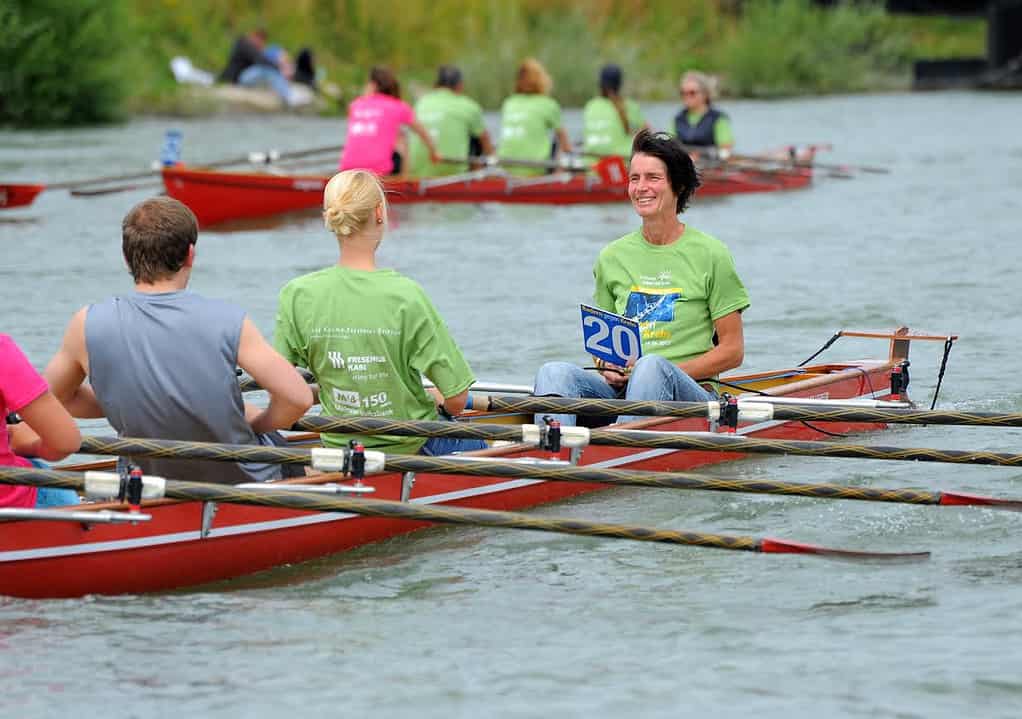 Start Rudern gegen Krebs